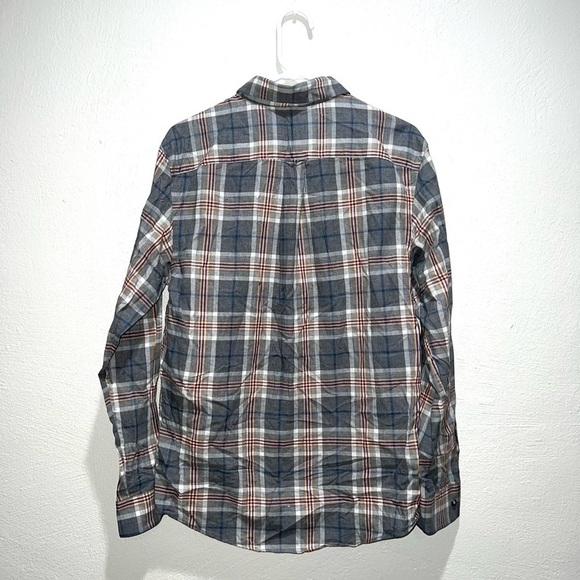Jos A Bank Modern Fit Blue Checkered Plaid Long Sleeve Button Down Shirt - Picture 3 of 6